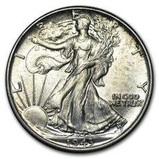 Mince : 1943 Walking Liberty Half Dollar BU