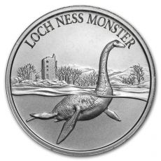 Stříbrná investiční mince-2 oz Stříbro - Loch Ness Příšera