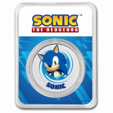 Ježek Sonic 1 oz kolorizované stříbro