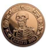 1 oz měděná mince - Memento Mori Poslední smích