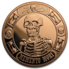 1 oz měděná mince - Memento Mori Poslední smích