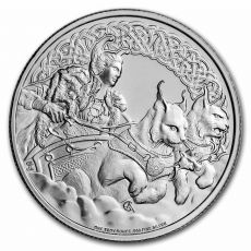 Stříbrná mince Norský bůh Freya 1 Oz 2$ 2022 Niue BU