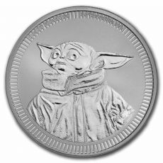 Stříbrná mince Star Wars: Grogu "Baby Yoda" BU 1 Oz 2023 Niue $ 2