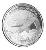 EC8 Humpback Whale 1 oz Stříbro