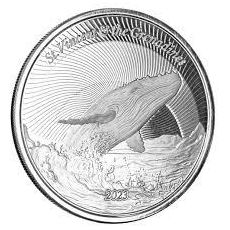 EC8 Humpback Whale 1 oz Stříbro