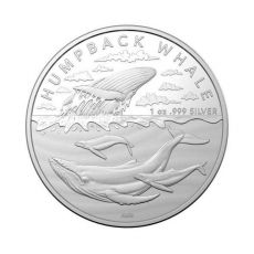 Antarctic Territory - Humpback Whale 1 oz Stříbro