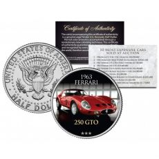 963 FERRARI 250 GTO – nejdražší auta prodaná v aukci –JFK Half Dollar