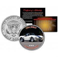 1966 SHELBY COBRA ROADSTER – nejdražší svalové vozy, jaké kdy byly prodány v aukci –  mince JFK Half Dollar