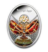 2024 Stříbro  Faberge Eggs : Jarní květiny