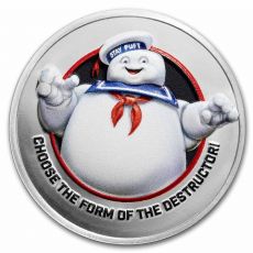 2024 Niue 2 oz Stříbro $ 5 Ghostbusters: Stay Puft