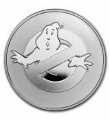 2024 1 oz Stříbrná mince  2 $ Ghostbusters No Ghost Logo