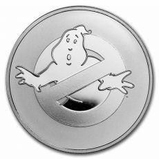 2024 1 oz Stříbrná mince  2 $ Ghostbusters No Ghost Logo