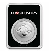 2024 1 oz Stříbrná mince 2 $ Ghostbusters No Ghost Logo TEP