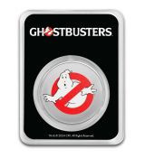 2024 1 oz Stříbrná mince 2 $ Ghostbusters No Ghost Logo BARVA