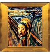 DÍVKA S PERLOVOU NÁUŠNICÍ X THE SCREAM 2024 2 $ 1 OZ STŘÍBRNÁ DŮKAZNÍ MINCE – SAMOA