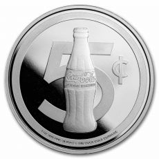 Coca-Cola® 5 centová láhev 1 oz Silver Struck Round