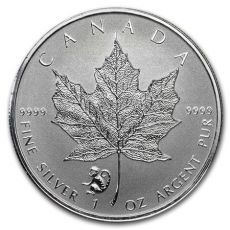 2016 Kanada 1 oz Silver Maple Leaf Lunar Monkey Privy BU